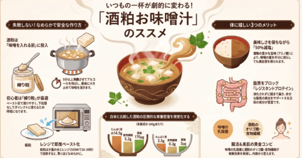 酒粕味噌汁の魅力と基本