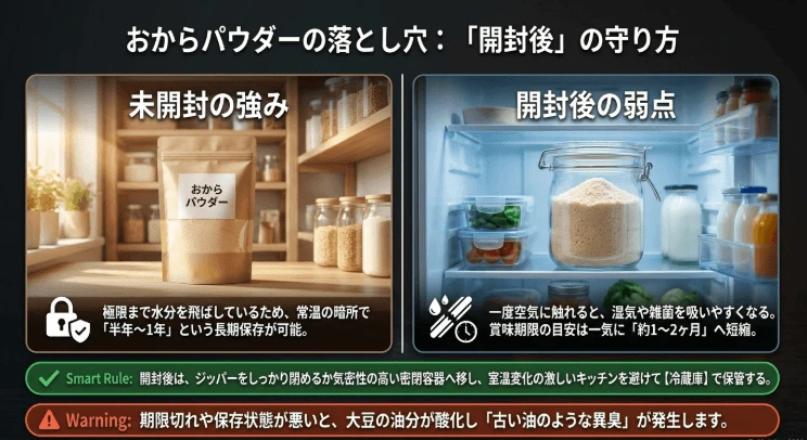 乾燥おからパウダーの賞味期限
