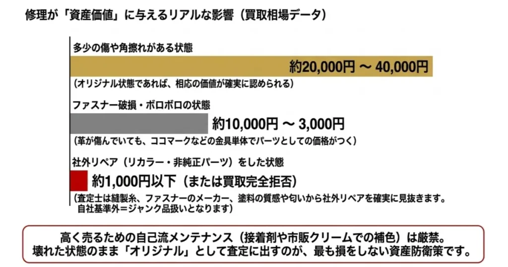 買取価格や資産価値への影響