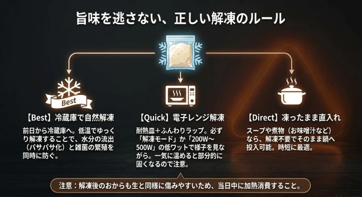 冷凍おからを上手に解凍する方法