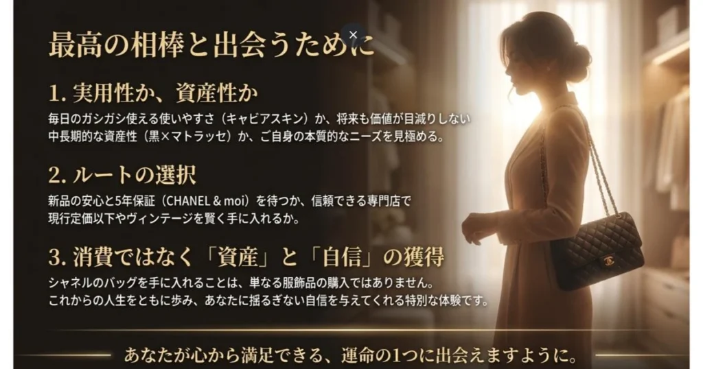 【まとめ】シャネルのバッグ買うなら失敗ゼロ！