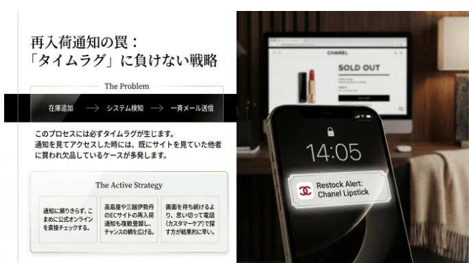 オンラインの再入荷通知で買えない時の対策