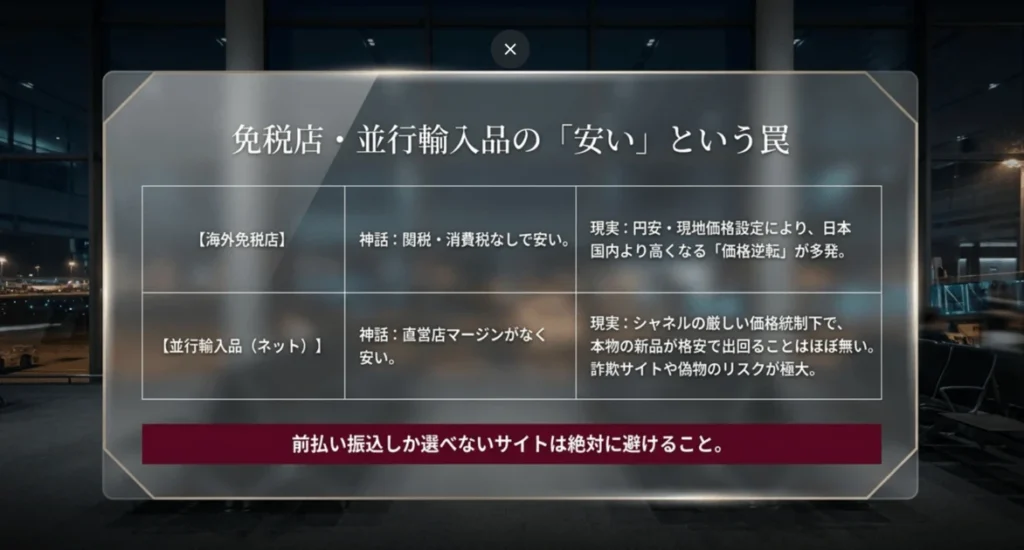 円安時代の海外免税店の落とし穴
