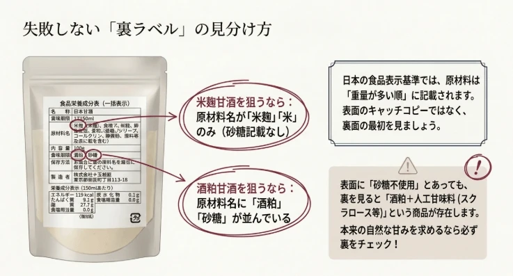 原材料表示のチェック点