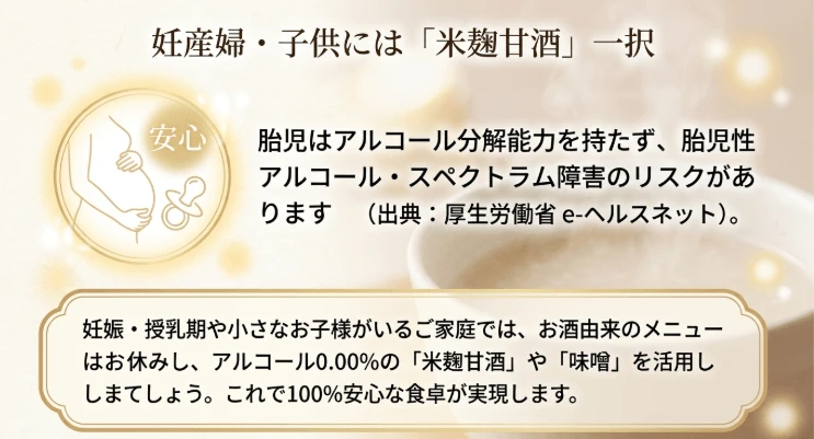 妊婦や授乳婦は米麹が安心
