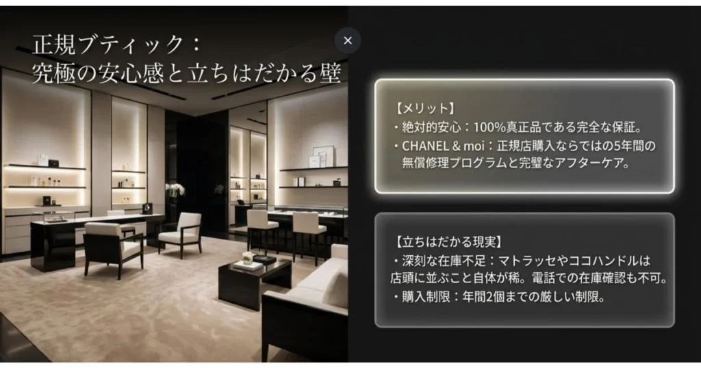 正規ブティックのメリットと現実