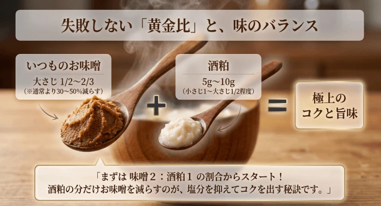 美味しく仕上がる基本の配合
