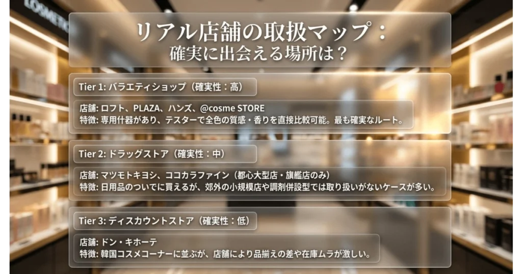 ダルバ下地が買える実店舗マップ（ロフト・プラザ・マツキヨ・ドンキの取扱状況）