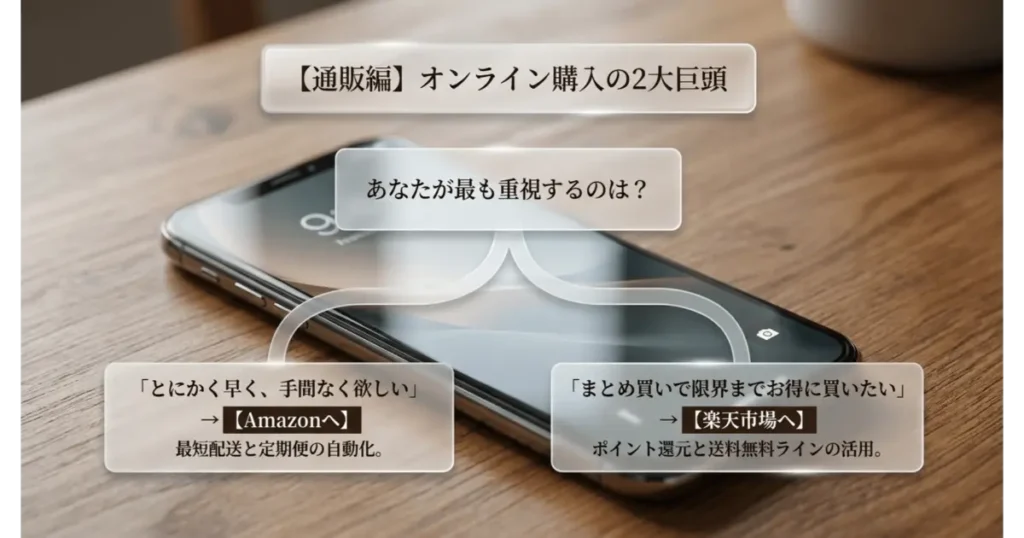 スマホ画面をモチーフにした松山油脂クリームのAmazonと楽天市場の選び方比較